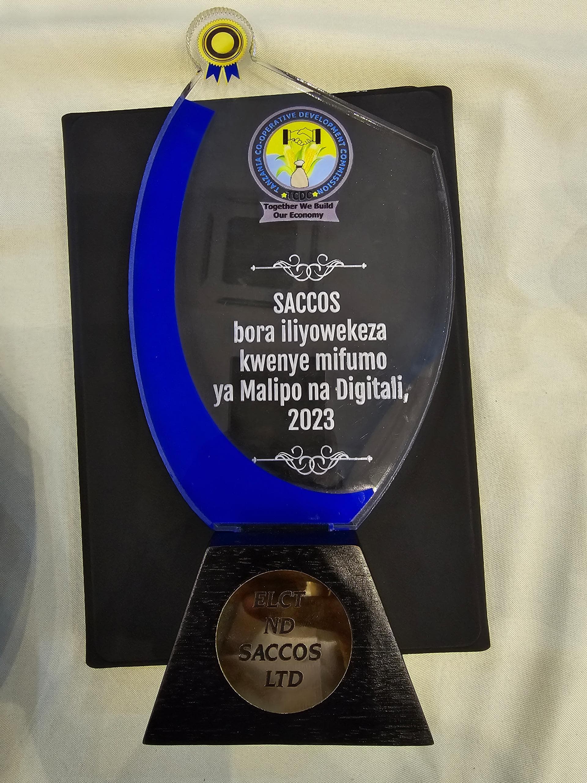 ELCT ND SACCOS receiving recognition for investment in digital payment systems in Tanzania