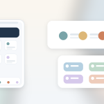 Soft editorial illustration of a mobile wallet ecosystem with simple connected moments and muted colors.